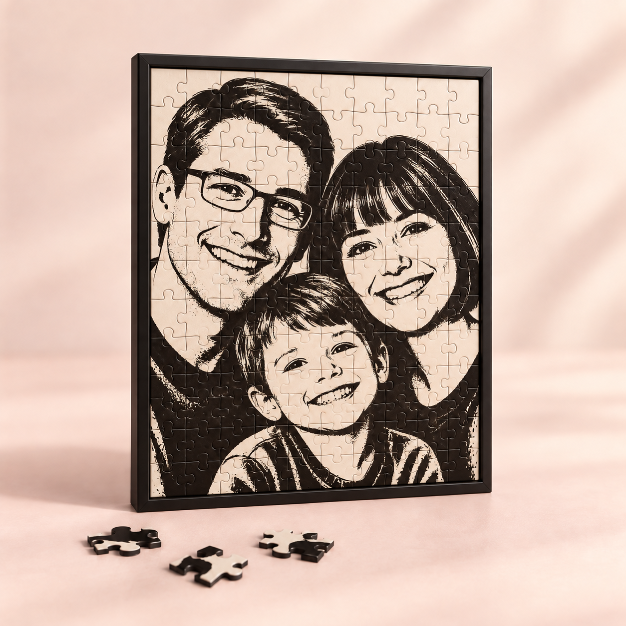 Fotopuzzle im Rahmen